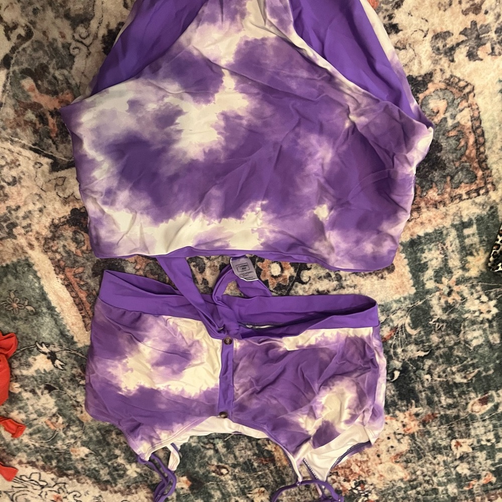Purple Tie-Dye Women's Intimate Set